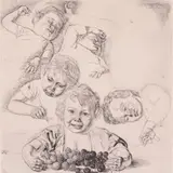 Eduard Wiiralt, Lapsed, 1938, Ofort, kuivnõel