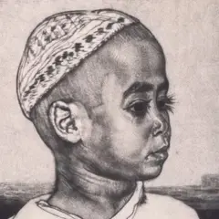 Eduard Wiiralt, Noor araablane, 1940, Metsotinto