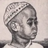 Eduard Wiiralt, Noor araablane, 1940, Metsotinto