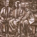 Erich Pehap, Mehed vestlemas, 1961, Vineerilõige