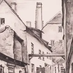 Günther Reindorff, Vana hoov, 1941, Ofort