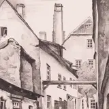 Günther Reindorff, Vana hoov, 1941, Ofort