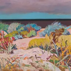 Raivo Korstnik, Salmistu rand, 1986, Õli, papp