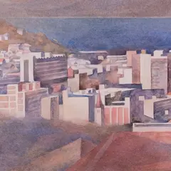 Olga Terri, Vaade suurlinnale, 1970 - 1990ndad, Akvarell