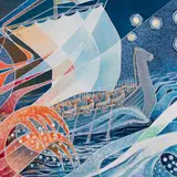 Richard Soot, Muinaslaev, 1996, Õli, lõuend