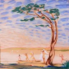 Eduard Ahas, Suplejad, 1920ndad, Pastell, paber