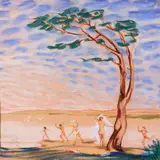 Eduard Ahas, Suplejad, 1920ndad, Pastell, paber