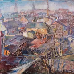 Hugo Lepik, Tallinna vaade, 1938, Õli, lõuend