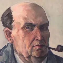 Jaan Vahtra, Autoportree, 1941, Õli, vineer