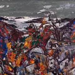 Eerik Haamer, Lyrö maastik, 1958, Õli, lõuend