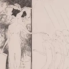 Silvi Liiva, Jeanne d'Arc, 1971, Ofort