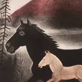 Kaljo Põllu, Alempois (sarjast "Kalivägi"), 1980, Metsotinto