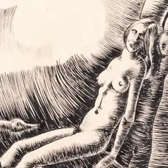 Ott Kangilaski, Leda luigega, 1932, Tušš, paber