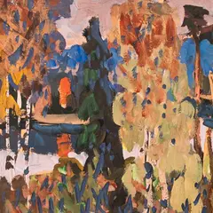 Alfred Kongo, Karula motiiv, 1962, Guašš, kartong
