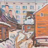 Väino Paris, Uus tungib peale, 1961, Õli, vineer