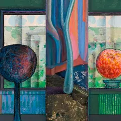 Abel Lee, Abstraktne ruum, 1969, Guašš, segatehnika, paber