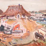 Johannes Võerahansu, Saaremaa motiiv, 1939, Õli, vineer