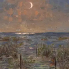Oskar Obst, Noarootsi vaade, 1944, Õli, papp