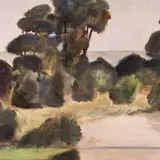Lembit Saarts, Saaremaa vaade, 1980, Õli, papp