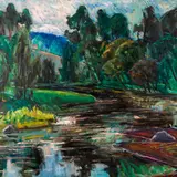 Kalju Nagel, Peedu motiiv, 1971, Õli, lõuend