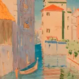 Osvald Eslon, Veneetsia, 1930ndad, Akvarell