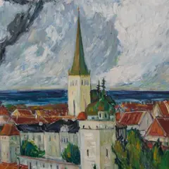 Joann Voldemar Saarniit, Tallinna vaade, 1947, Õli, masoniit