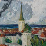 Joann Voldemar Saarniit, Tallinna vaade, 1947, Õli, masoniit