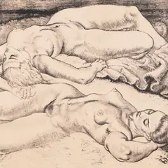 Eduard Wiiralt, Naised rannal, 1934, Pehmelakk