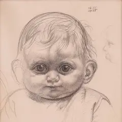 Eduard Wiiralt, Claude, 1935, Itaalia pliiats, paber