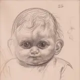 Eduard Wiiralt, Claude, 1935, Itaalia pliiats, paber