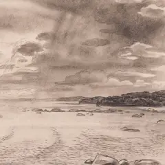 Günther Reindorff, Vainupea rand, 1936, Grafiit, paber