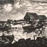 Esko Lepp, Kaluriküla, 1967, Puulõige