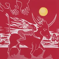 Jüri Arrak, Europe, 1974, Linoollõige, värvipliiats