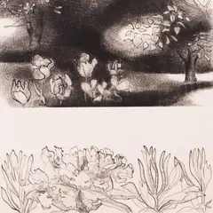 Olga Terri, Varjud aias, 1974, Söövitus, metsotinto