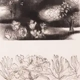Olga Terri, Varjud aias, 1974, Söövitus, metsotinto