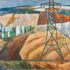 Viktor Karrus, Maa ehitab, 1967, Õli, lõuend