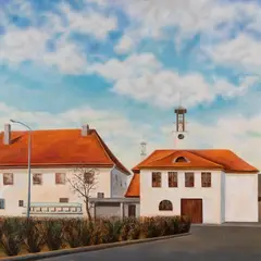 Urmas Pedanik, Valged majad, 1976, Õli, lõuend