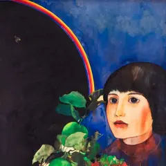 Malle Leis, Tütarlaps ja vikerkaar I, II, III, 1978, Akvarell (3 teost)