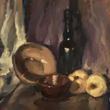 Jüri Marran, Natüürmort, 1979, Õli, papp