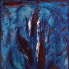 Evald Okas, Sinine, 1986, Õli, lõuend
