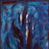 Evald Okas, Sinine, 1986, Õli, lõuend