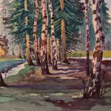 Agnolo Gori, Kasesalu, 1920ndad, Akvarell