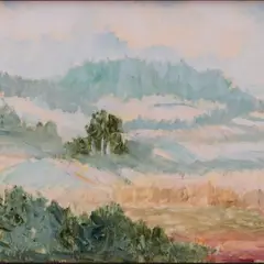 Aleksander Vardi, Maastik, 1940ndad, Õli, kartong