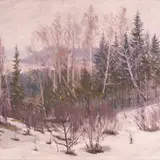 Kalju Nagel, Kevadine talveilm, 1957, Õli, lõuend