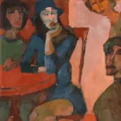 Jüri Marran, Werneri kohvik, 1965, Õli, papp