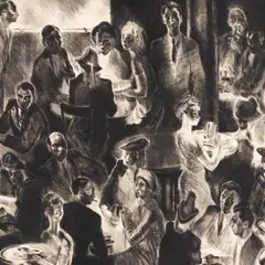 Richard Kaljo, Kohvikus, 1943, Kuivnõel