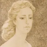 Eduard Einmann, Maia Plissetskaja portree, 1960, Kuivnõel, akvatinta