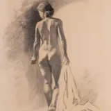 Ilmar Torn, Akt, 1950ndad, Süsi, paber