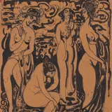 Voldemar Kangro-Pool, Neli neidu, 1919, Tušš, paber