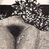 Jüri Palm, Ringikujuline, 1977, Tušš, paber (kleebitud papile)